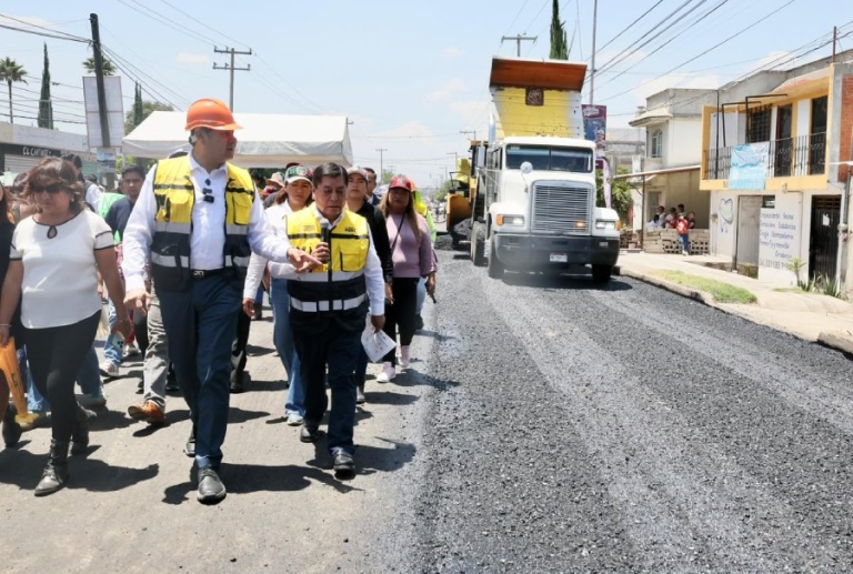 Avanza programa estatal de pavimentación 2026 con transparencia e inversión eficiente