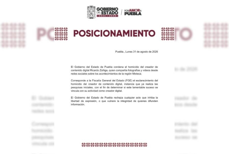 Gobierno del Estado condena homicidio de Ricardo Zúñiga en la Mixteca