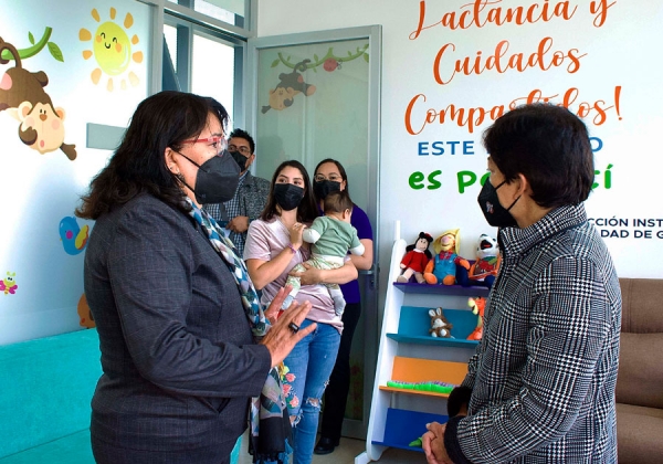 Inaugura Lilia Cedillo cubículo de atención emocional y sala de lactancia