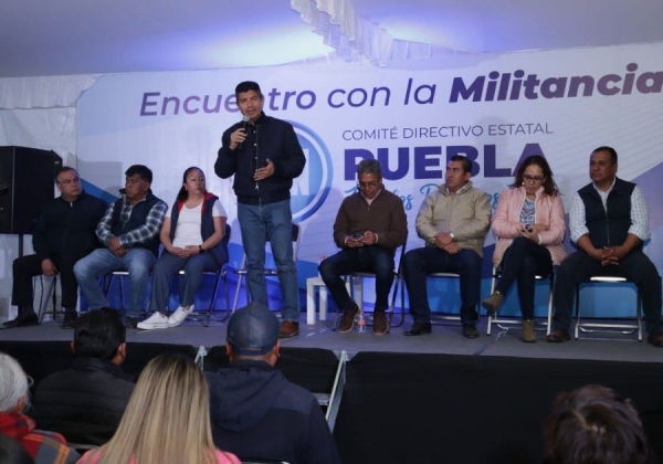 Atestigua Eduardo Rivera toma de protesta del PAN en Chiautzingo