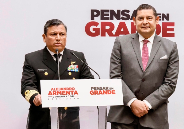 Alejandro Armenta anuncia Plan de Seguridad Regional