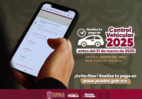 Hoy inicia pago del Control Vehicular 2025