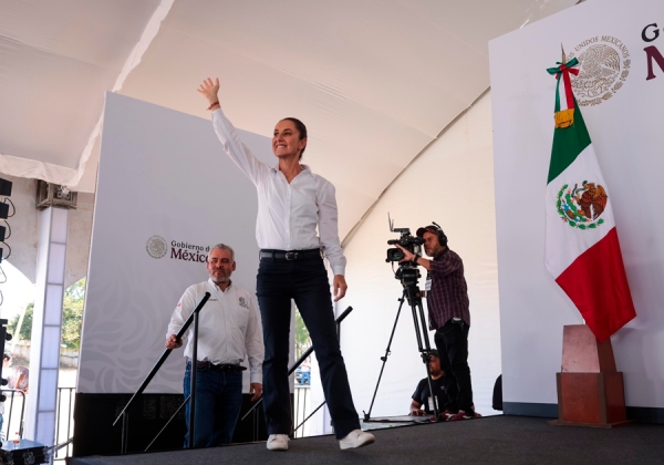 Sheinbaum lanza campaña nacional contra la violencia de género en Michoacán