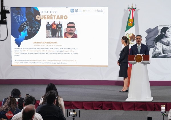 Presidenta Claudia Sheinbaum: en 7 meses se ha logrado 21 homicidios diario menos entre Septiembre de 2024 y abril de 2025; representa una disminución de 25%