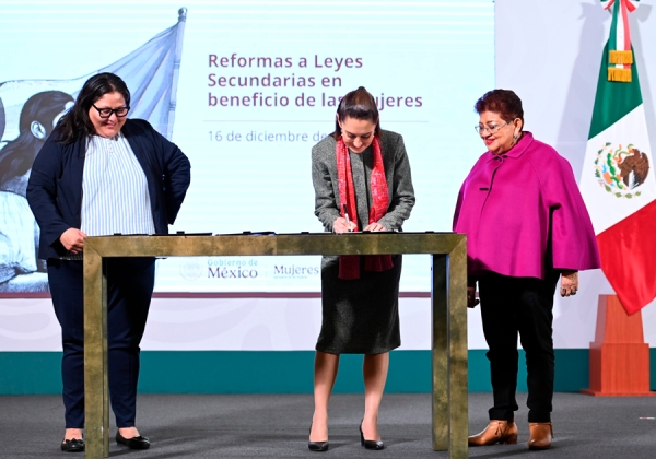 Sheinbaum reforma leyes para fortalecer derechos de las mujeres en México