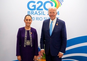 Biden y Sheinbaum refuerzan colaboración bilateral en el G20