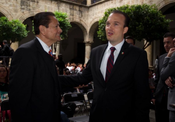 Kiril Todorov en presentación oficial del Campeonato Mundial 2017. Palacio de Gobierno de Jalisco.